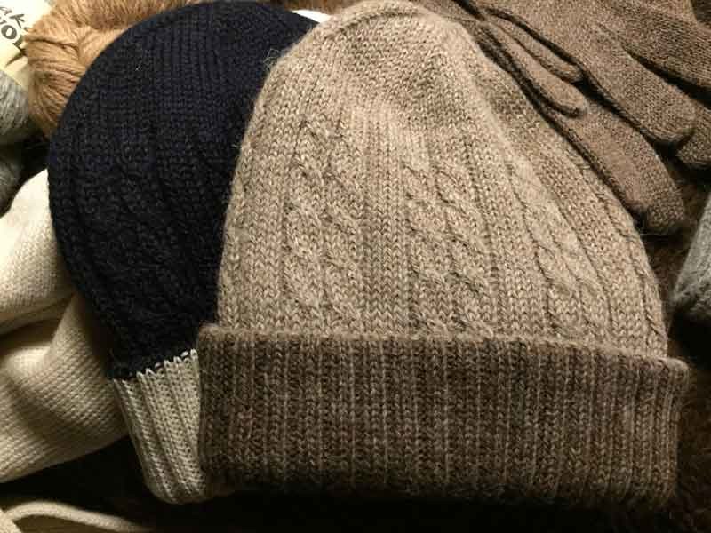 Alpaka-Wolle Mütze